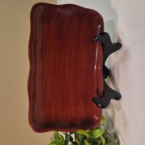 HAND CRAFTED Wooden Trinket Tray, Made in Haiti